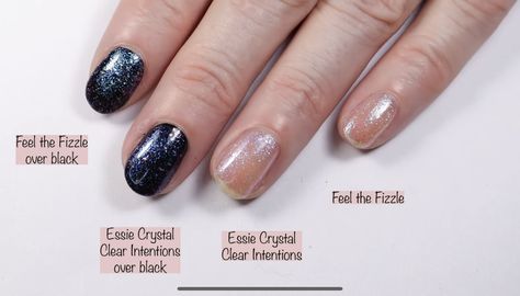 Essie crystal clear intentions vs feel the fizzle Essie Crystal Clear Intentions, Spring Nail Colors 2023, Nail Colors 2023, Essie Polish, Spring Nail Polish, Colors 2023, Blue Polish, Spring Nail Colors, Nail Polish Collection