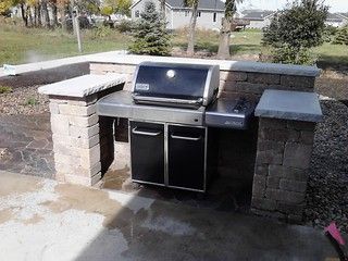 Grill Surround, Outdoor Grill Station, Patio Grill, Grill Area, Backyard Grilling, Sante Fe, Built In Grill, Outdoor Bbq, Outdoor Kitchen Design