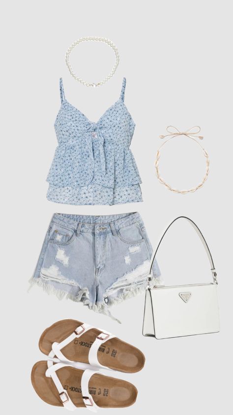 Trendy summer outfit #summeroutfit #trendy #fyp #skincare #tanning #summeraesthetic #beachoutfit #beachbum #beachaesthetic Preppy Summer Outfits, Outfit Inspo Summer, Outfit Inspo Casual, Trendy Outfits For Teens, Cute Preppy Outfits, Trendy Summer Outfits, Cute Comfy Outfits, Swaggy Outfits, Cute Everyday Outfits