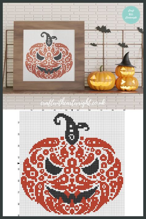 modern pumpkin cross stitch (free) - Craft with Cartwright Pumpkin Cross Stitch Patterns Free, Pumpkin Cross Stitch Patterns, Cross Stitch Free, Primitive Embroidery, Autumn Cross Stitch Patterns, Pumpkin Cross Stitch, Fall Cross Stitch, Cross Stitch Tutorial, Beads Patterns