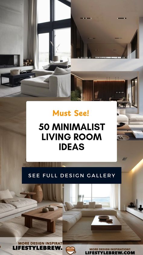 If you’re looking to elevate your home’s aesthetic, check out these 50 stunning minimalist living room ideas. From sleek furniture to subtle color palettes, these designs illustrate how less can truly be more. Create a serene and clutter-free atmosphere with our curated inspiration, focusing on spacious layouts, functional decor, and natural elements. Perfect for urban dwellers or anyone wishing to simplify their living space, these tips will guide you towards achieving a peaceful and captivating minimalist environment that feels both comfortable and stylish. Light Living Room Designs, Small House Living Room Design, Modern Minimalist Living Room Ideas, Modern Minimalist Living Room Small Spaces, Small Apartment Decorating Modern, Modern Sleek Living Room, Home Decor Ideas Living Room Modern, Small Modern Living Room Ideas, Clean Living Room Aesthetic