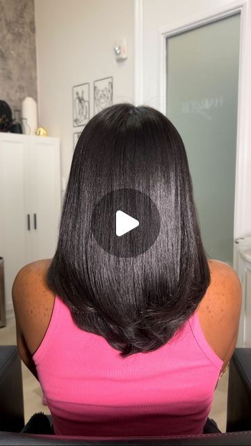 Healthy Relaxed Hair, Silk Press, Relaxed Hair, Long Bob, Shoe Cabinet, Layered Hair, Medium Length, Her Hair, Hair Straightener