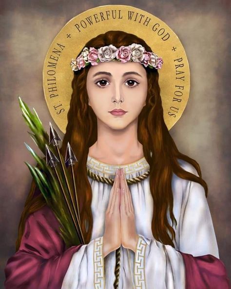 Women Red Hair, Santa Filomena, Saint Philomena, Christian Photos, St John Vianney, Novena Prayers, All Saints Day, Saint John, Blessed Virgin