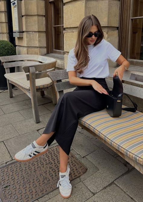 What to Wear in Paris: Your Ultimate Guide to Chic & Appropriate Attire | European Fashion Beige Satin Skirt Outfit Summer, Tzniut Outfits, Italy Clothes, Milan Outfits, Silk Skirt Outfit, Samba Outfits, Satin Skirt Outfit, Looks Adidas, Parisian Outfits