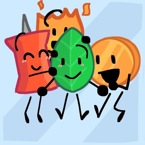 Bfdi Comics, Leafy X Pin, Firey X Coiny, Bfdi Ships, Leafy Bfb, Bfb Characters, Bfb Fanart, Bfdi Characters, Skill Issue