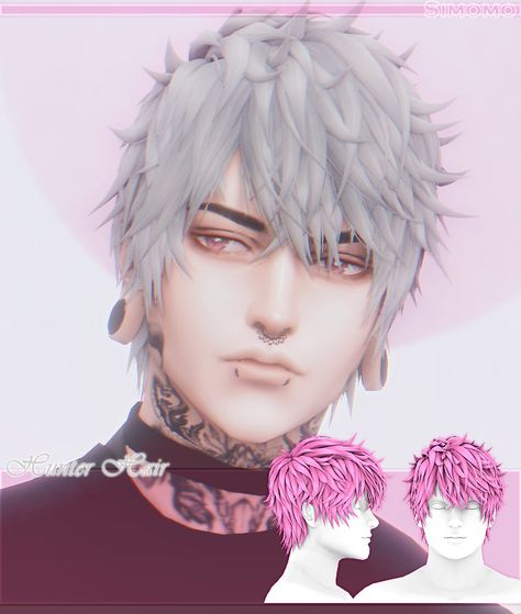 Male Sims, Sims 4 Hair Male, Cc Packs, Mod Hair, Sims 4 Cas Mods, Cc Hair, Sims 4 Anime, Pelo Sims, Anime Male