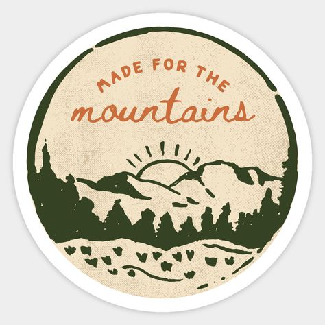 Hiking Logo, Mountains Sticker, Red Socks, Mountains Hiking, Digital Business Card, Mountain Designs, The Mountains Are Calling, Parking Design, Granola Girl