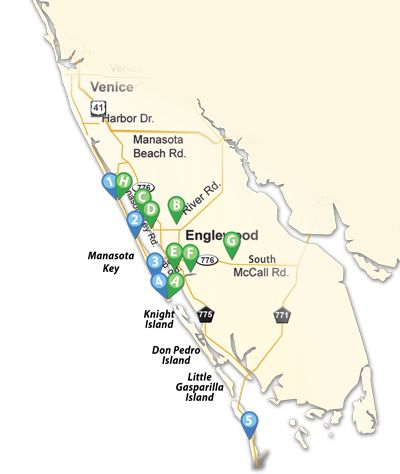 Map of Englewood Beaches and Parks Manasota Key Florida, Manasota Key, Englewood Florida, Florida Family Vacation, Gasparilla Island, Fl Beaches, Pure Salt, St Pete Beach, Spring Trip