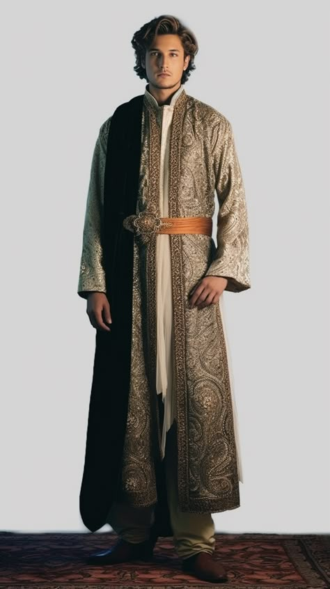 Middle Eastern Clothing, Egyptian Clothing, Arabic Clothing, Turkish Clothing, Casa Halloween, Persian Fashion, Fantasy Clothes, Desi Clothes, Golden Sun