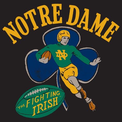 Vintage Notre Dame Football Notre Dame Wallpaper, Notre Dame Baby, Norte Dame Football, Noter Dame, Vintage Mascot, Vintage Collegiate, Vintage Notre Dame, Go Irish, Personal Pictures