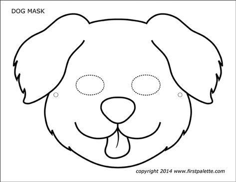 Kids Mask Template Free Printable, Pet Masks For Kids, Dog Mask Printable, Dog Mask Template, Puppy Coloring Pages Free Printable, Animal Mask Printable, Animal Masks Craft, Animals Mask, Animal Mask Templates