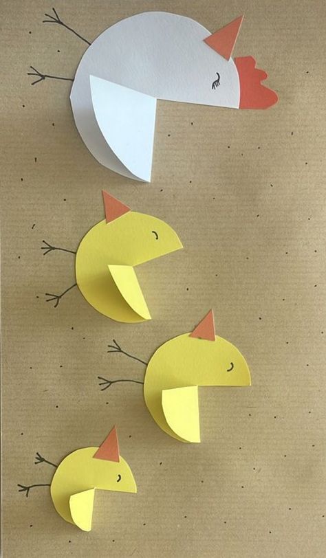 Chicken Art For Preschoolers, Farm Animal Crafts For Preschoolers, Farm Theme Crafts, Kindergarten Art Crafts, Animal Crafts Preschool, Prek Crafts, Farm Animal Crafts, Chicken Crafts, Toddler Arts And Crafts