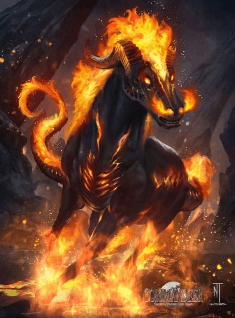 Fire Horse, Fantasy Horses, Fantasy Beasts, Fire Art, Unicorn Art, Fantasy Paintings, Fantasy Creatures Art, Fantasy Monster, Mythical Creatures Art