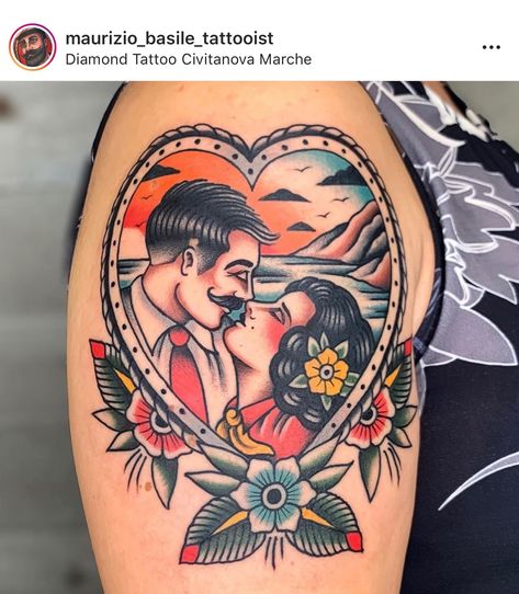 Marriage Tattoos, Nurse Tattoo, Army Tattoos, Traditional Tattoo Sleeve, Tattoos For Lovers, Mother Tattoos, Geniale Tattoos, Dad Tattoos, Traditional Tattoo Art