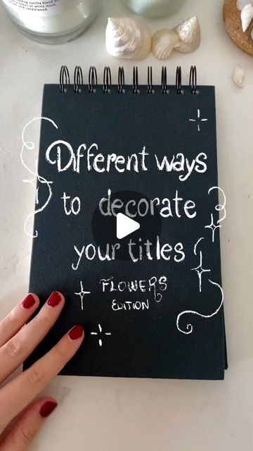 𝓣𝑎𝑛𝑖𝑎 𝓕𝑜𝑛𝑡𝑎𝑛𝑒𝑡 on Instagram: "Different ways to decorate your titles 𖤣.𖥧.𖡼.⚘" Title Pages, Title Ideas, Story Titles, Journal 3, Title Page, Highlighter, Gifts For Him, Craft Ideas, Bullet Journal