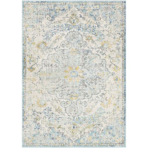 Updated Traditional, Surya Rugs, Teal Yellow, Yellow Area Rugs, Medallion Rug, House Interiors, Eclectic Design, Decorative Accents, Pile Rug