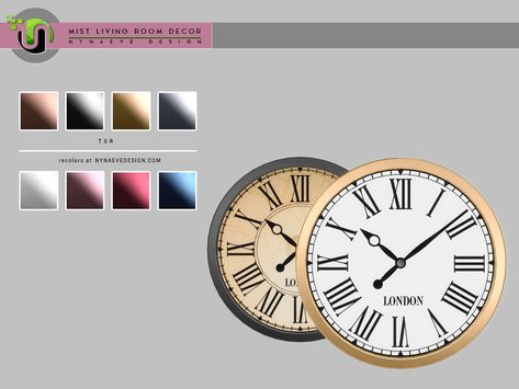 Sims 4 Clock, Sims 4 Clutter, Living Room Clocks, Sims 4 Cc Furniture, Sims 4 Mods Clothes, Sims 4 Build, Sims Community, Sims 4 Houses, Sims 4 Cc