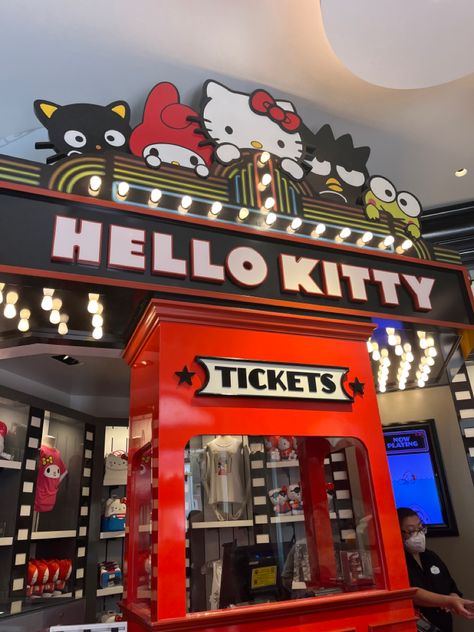 cute hello kitty shop Hello Kitty Store, Admit One Ticket, Universal Studios Florida, Universal Studios Orlando, Rose Colored Glasses, Vision Board Affirmations, Hello Kitty Collection, Places To Go, Hello Kitty