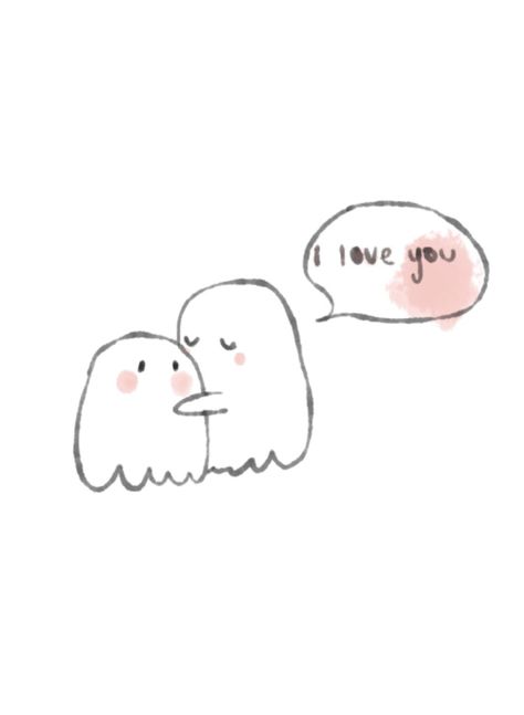 Ghost Hug, Hugging Drawing, Ghost Tattoo, Small Drawings, Cute Messages, Mini Drawings, Cute Little Drawings, Cute Ghost, Doodle Drawings