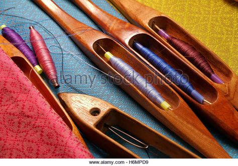 wooden weaving shuttle for silk textile production - Stock Image Weaving Shuttle, Silk Weaving, Birds In Flight, Stock Images Free, Stock Photography, Photo Image, Vector Illustration, Weaving, Stock Images