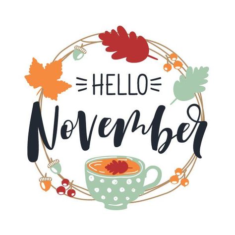 Welcome November! Let’s celebrate with a free gift when you spend $100+ with us today! www.indoffbusinessproducts.com Hello November Quotes, November Art, November Autumn, Welcome November, November Quotes, Hello November, Pink Lady, Frame Wreath, Round Frame