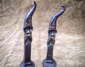 Handforged Iron Art by an Accomplished by BurntWhiskerForge Troll Fantasy Art, Railroad Spikes Crafts, Railroad Spike Art, Ellijay Ga, Sling Shot, Blacksmith Tools, Blacksmith Projects, Railroad Spikes, Art Fan