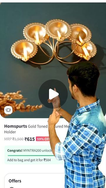 Affordable Metal Danglers For Diwali, Diwali Metal Chandbalis, Round Metal Danglers For Diwali, Diwali Diya Decoration On Wall, Brass Danglers For Diwali, Diwali Decoration Ideas, Diya Decoration, Candle Decoration, Waste Material