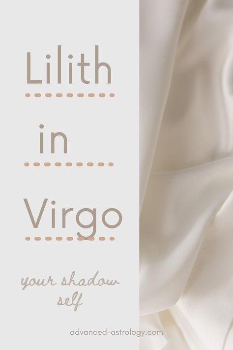 lilith in virgo Lilith In Virgo, Virgo Meaning, Lilith Astrology, Lilith In Scorpio, Virgo Outfits, Black Lilith, Natal Chart Astrology, Goddess Magick, Black Moon Lilith