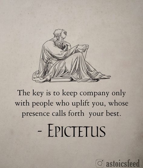 A Stoic's Feed on Instagram: “Be careful with who you surround yourself with. Your company tells everything about you. 💭👇 © - @astoicsfeed . . . . . . . #philosophy…” Stoic Mindset, School Of Philosophy, Instagram Thoughts, Stoicism Quotes, Stoic Quotes, Philosophical Quotes, Everything About You, Philosophy Quotes, Surround Yourself