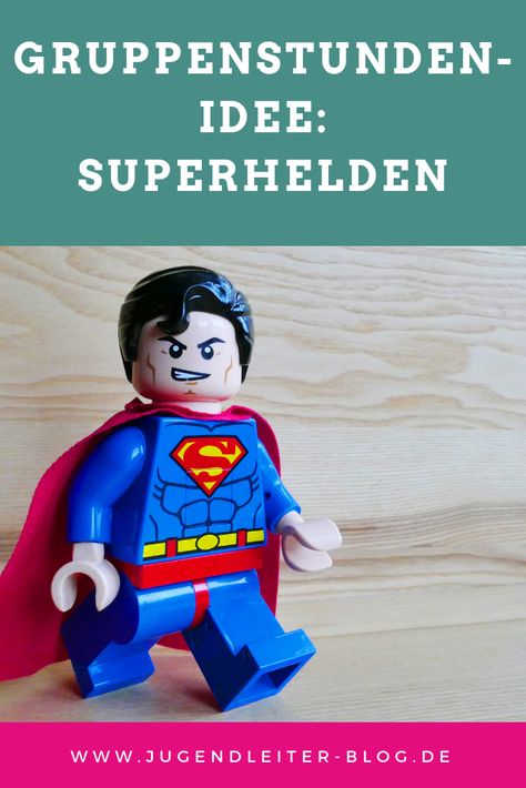 Gruppenstunden-Idee zum Thema "Superhelden" für Jugendarbeit, Kindergruppe, Jugendgruppe. Superhero Games For Kids, Monster Party Games, Super Hero Games, Math Comics, Marvel Party, Youth Work, Batman Action Figures, Avengers Party, Batman Party