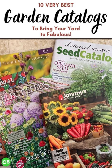 I am like a kid in a candy store when it comes to garden catalogs. I do have my favorites and I share my top picks with you in 10 very best garden catalogs. Have fun! #bestgardencatalogs #seedcatalogs #gardeningcatalogs #startseeds Modern Homesteading, Garden Catalogs, Spring Gardening, Herb Gardening, Farm Projects, Moon Nursery, Growing Veggies, Heirloom Vegetables, Seed Catalogs