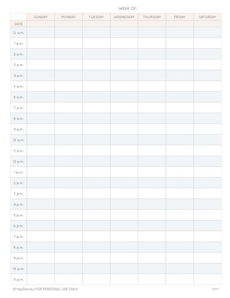 Are you looking for a printable weekly schedule with 24-hours? This free download includes templates with 1 or 1/2 hour boxes, a Monday start week or a Sunday start week and several different styles so you can find the 24-hour schedule that works best for you! Start Week, Calendar Schedule, Week Calendar, Weekly Schedule Printable, Pop Up Market, Weekly Calendar, Weekly Schedule, Different Styles, Free Printable