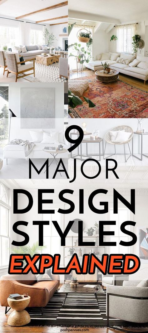 Interior Styles Types, Types Of Decorating Styles, Types Of Houses Styles, Types Of Home Decor Styles, Vogue Decor, Interior Styles Guide, Types Of Interior Design Styles, Learn Interior Design, Interior Design Principles