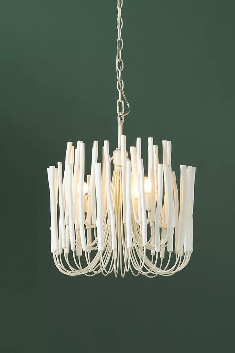 Tiered Tapers Chandelier | Anthropologie Chandelier Restaurant, Art Chandelier, Restaurant Art, Model Room, Art Lighting, Foyer Lighting, White Chandelier, Electrical Outlets, Spring Home