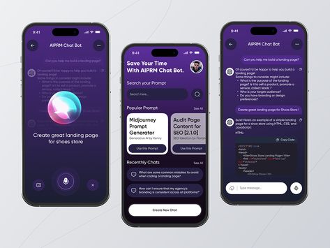 Chatbot App, Chatbot Design, Mobile App Inspiration, Latest Graphic Design Trends, Interactive Web Design, App Design Layout, Mobile Project, Ux Mobile, Creative Design Agency