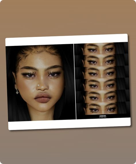 Sims 4 MakeUp CC: Stunning 3D Lashes Pack3 by BadddieSims Alpha Cc Sims 4 Eyes, Ts4 Eyeshadow Cc, Cc Sims 4 Eyes, Sims 4 Eyelashes, Sims 4 Makeup Cc, Sims 4 Makeup, Sims Makeup, Double Eyeliner, Cc Makeup