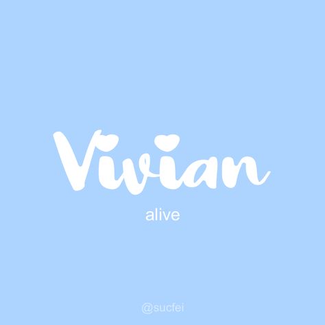 alive Vivian Name, V Names, Best Character Names, Character Names, Girl Names, Art Class, Vimeo Logo, Art Classes, Baby Names