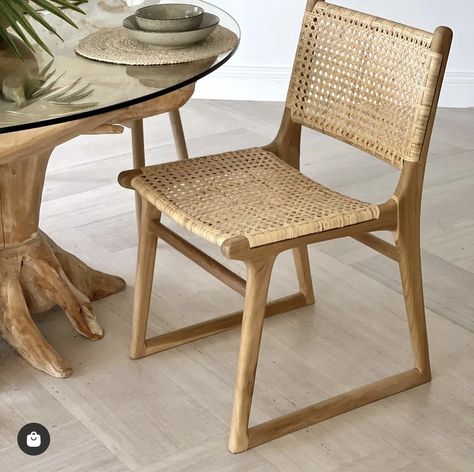 the.styling.republic neutral wood chair Chair Rattan, Rustic Cafe, Rattan Dining, Gold Coast Australia, Luxury Furniture Brands, Rattan Dining Chairs, Modern Seating, Easy Home Decor, Elegant Dining