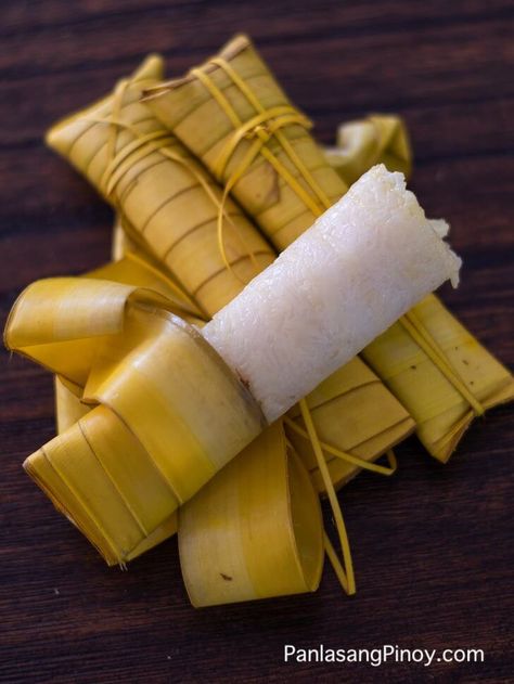 Suman sa Ibos Recipe Lye Water, Filipino Dessert Recipes, Pinoy Dessert, Filipino Food Dessert, Chinese Dessert, Filipino Desserts, Filipino Dishes, Pinoy Food, Glutinous Rice