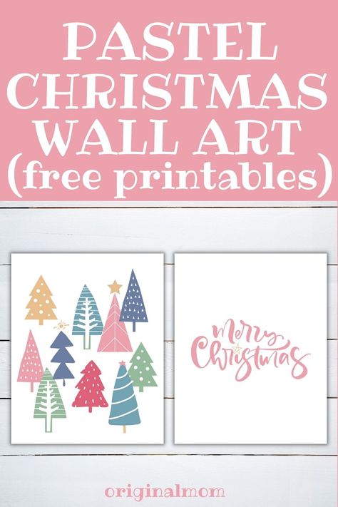 Shabby chic free printable pastel Christmas Decor for your home! These Pastel Christmas Wall Art, Pink Christmas Prints Free, Free Printable Christmas Artwork, Free Pink Christmas Printables, Christmas Wall Art Printables Free, Pink Christmas Printables, Teacher Christmas Gift Card, Christmas Prints Free, Wall Art Free Printables