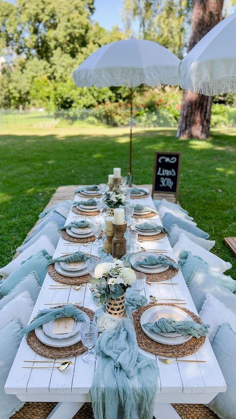 Mother’s Day Picnic, Mothers Day Picnic, Birthday Picnic Ideas, Styled Picnic, Umbrella Picnic, Graduation Picnic, Picnic Table Decor, Luxury Event Decor, Picnic Setup