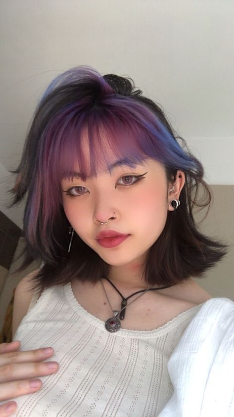 Blonde Hair Asian, Short Hair Asian, Short Dyed Hair, Hair Asian, Hair Color Underneath, Fesyen Rambut, Hair Color Streaks, Dyed Hair Inspiration, Hair Streaks