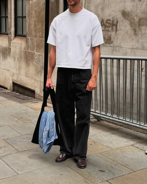 it was a fave tee, jeans nd loafers kinda day Men’s Loafers Outfit, Loafer Outfit Men, Jeans And Loafers Outfit, Loafers Jeans, Loafers With Jeans, Loafers And Jeans, Baggy Tshirt, Loafers Fashion, Inspo Fits