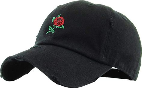 Rose Embroidery Designs, Envy Clothing, Distressed Baseball Cap, Vintage Baseball Caps, Women Hats, Distressed Hat, Style Steal, Rose Vintage, Hat Baseball