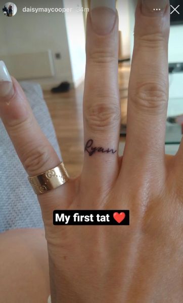 DAISY May Cooper has sparked engagement rumours by getting her new boyfriend Ryan’s name tattooed on her finger. The This Country actress, 35, revealed her first ever inking over the weekend just weeks after first going public with him. Showing just how serious things are between the pair, Daisy has had his name written on […] Boyfriend Name Tattoo Ideas, Tattoo Ideas For Boyfriend, Tattoos For Boyfriend, Boyfriend Tattoo, Boyfriend Name Tattoos, Names Tattoo, Tattoo For Boyfriend, Wedding Ring Finger, Comedy Writing