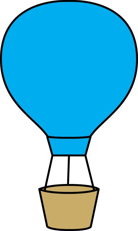 Blue Hot Air Balloon Hot Air Balloon Outline, Balloon Crafts Preschool, Balloon Outline, Hot Air Balloon Classroom Theme, Balloon Clip Art, Hot Air Balloon Clipart, Blue Hot Air Balloon, Balloon Basket, School Kids Crafts