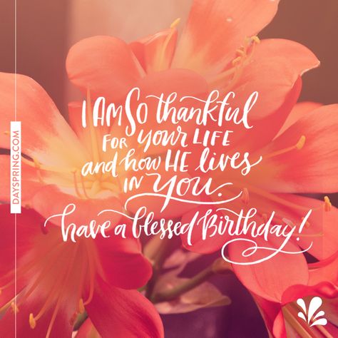 Birthday Ecards | DaySpring                                                                                                                                                                                 More Have A Blessed Birthday, Spiritual Birthday Wishes, Religious Birthday Wishes, Christian Birthday Wishes, Blessed Birthday, Happy Birthday For Her, Happy Birthday For Him, Happy Birthday Woman, Christian Birthday