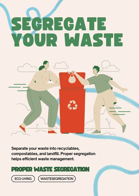 Recycle Campaign, Campaign Posters, Eco Living, Poster Templates, Poster Template, Recycling, Cream, Canvas, Art