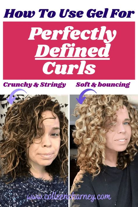 Is Gel Bad for Curly Hair? 5 Things to Avoid When Using Gel On Curly Hair - Colleen Charney Gel Curly Hair, Damaged Curly Hair, Trying Your Best, Natural Hair Shampoo, Curl Styles, Curly Girl Method, Defined Curls, Soft Curls, Curly Hair Care