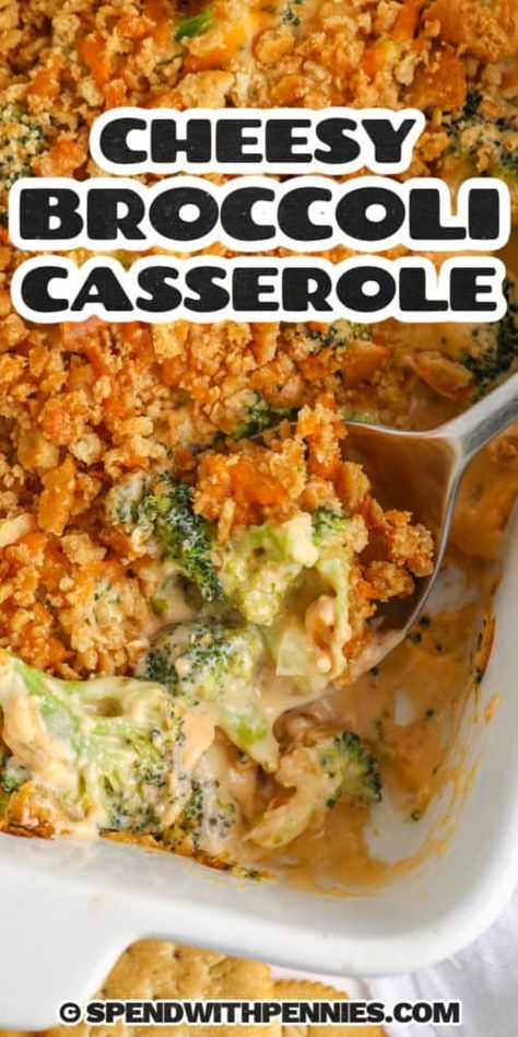 Cheesy broccoli casserole is the ultimate comfort food for Thanksgiving and Christmas! This creamy blend of tender broccoli and rich cheese is topped with a crunchy cracker layer, giving it a delightful texture. It pairs wonderfully with holiday staples like roasted turkey, ham, or prime rib. People love this casserole for its delicious flavor and the way it sneaks in veggies while satisfying cheese cravings. It’s bound to become a cherished side dish at your festive gatherings! #spendwithpennies Christmas Ham Sides Dishes, Thanksgiving Broccoli Casserole, Broccoli Casserole Thanksgiving, Turkey Broccoli Casserole, Vegetables For Christmas Dinner, Prime Rib Sides, Food For Thanksgiving, Christmas Vegetables, Side Dishes For Ham